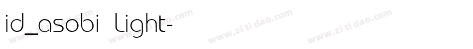 id_asobi Light字体转换